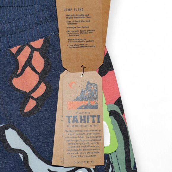 Roark Board Shorts Shorey 16" Shell Cove L Dark Navy Floral Swim Surf Hawaiian - Picture 12 of 16